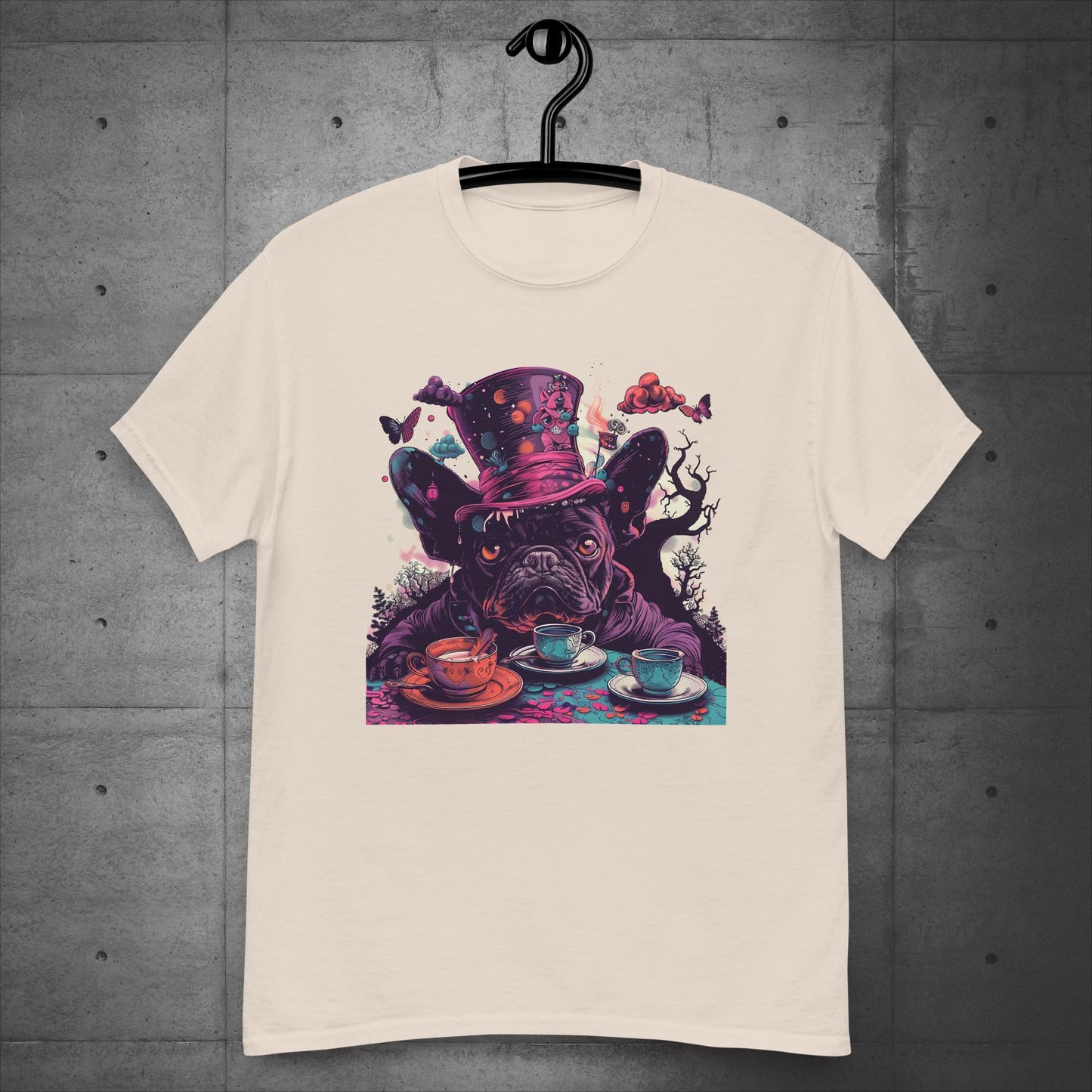 Alice in Wonderland Frenchie Tea Party - Unisex T-Shirt - Frenchie Emporium
