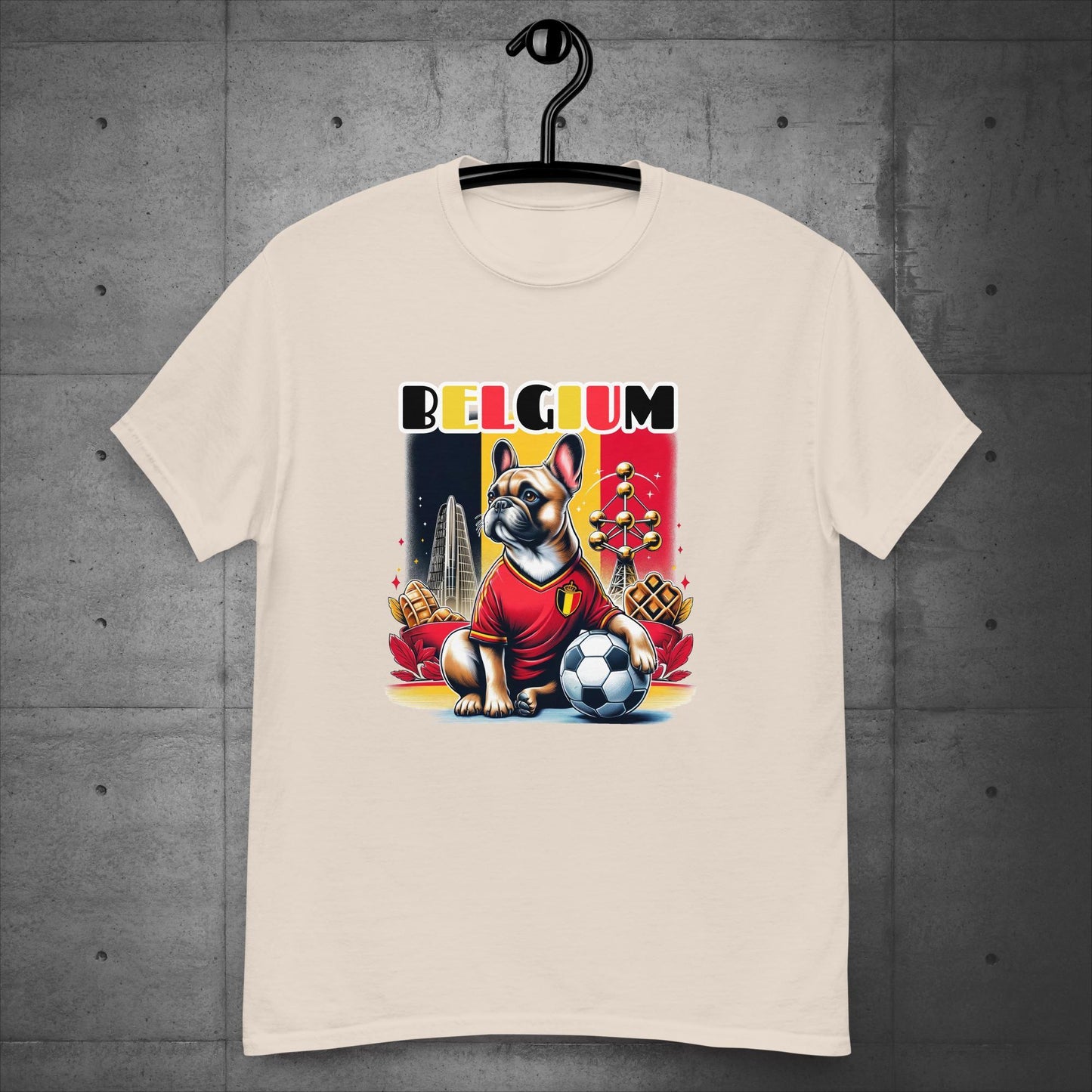 Frenchie Belgium Football Fan - Unisex T-Shirt - Frenchie Emporium