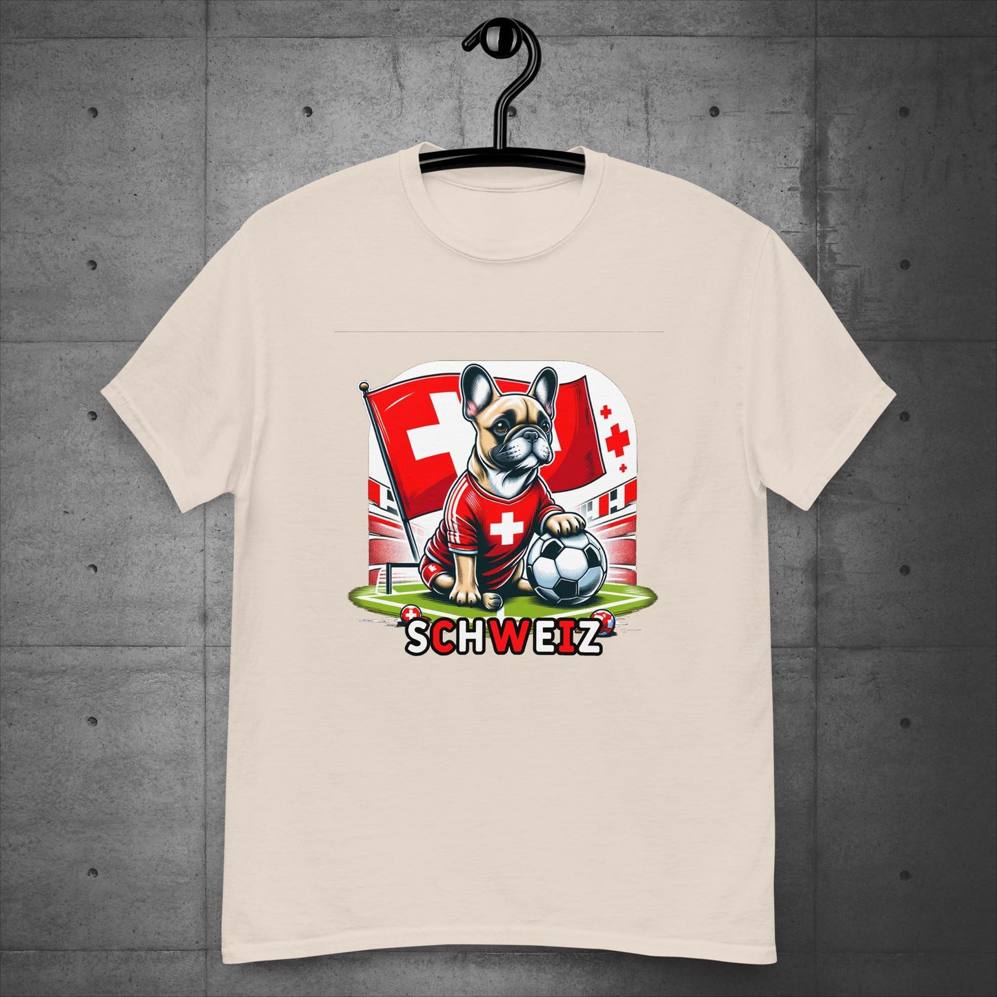 Frenchie Schweiz Football Fan - Unisex T-Shirt
