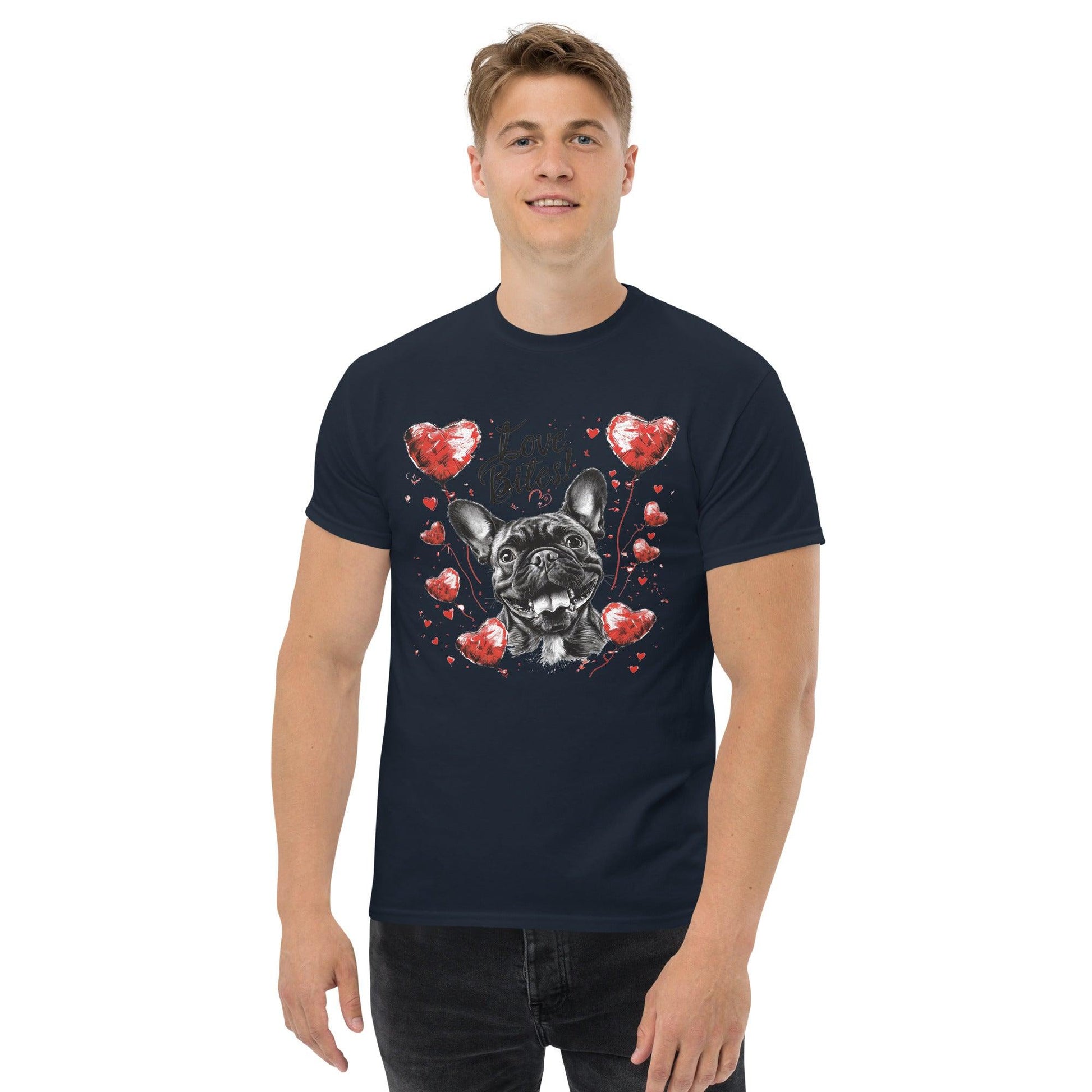 "Love Bites!" Frenchie - Unisex T-Shirt - Frenchie Emporium