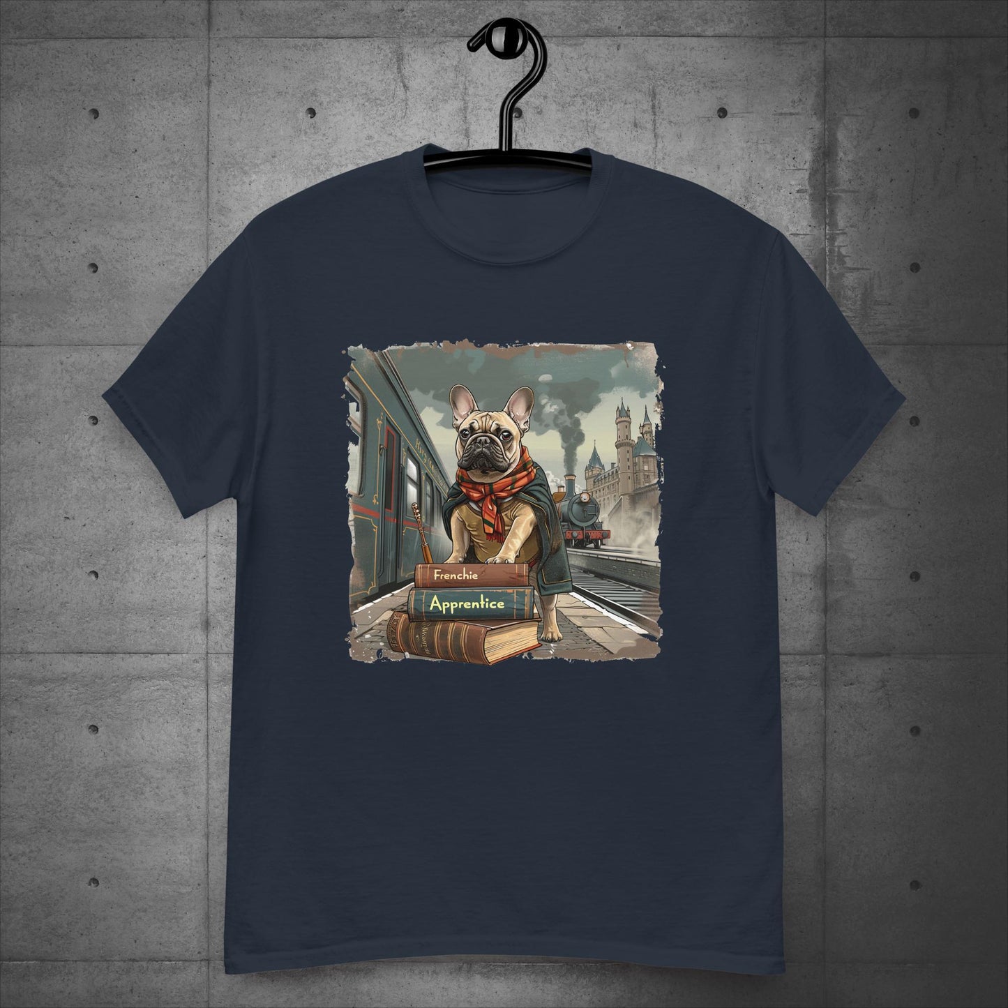 Unisex French Bulldog "Train to Wizardry" T-Shirt - Frenchie Emporium