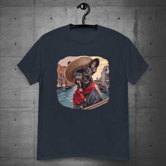 Frenchie Gondolier in Venice - Unisex T-Shirt - Frenchie Emporium