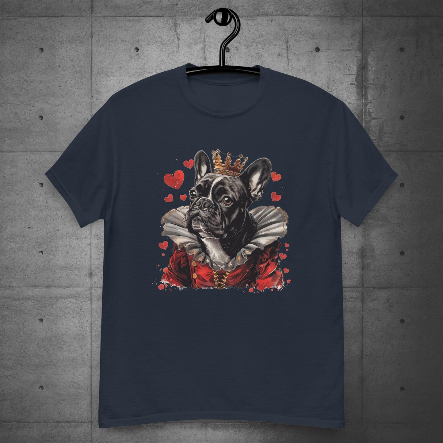 Alice in Wonderland Queen of Hearts Frenchie - Unisex T-Shirt