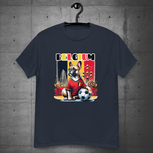 Frenchie Belgium Football Fan - Unisex T-Shirt - Frenchie Emporium