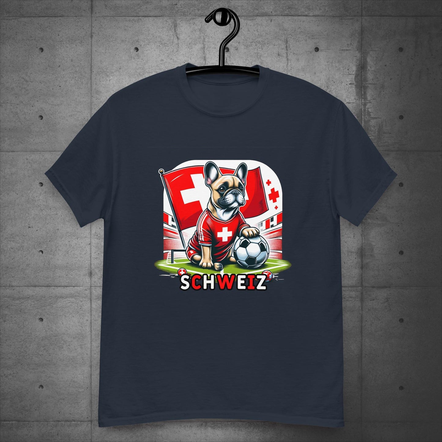Frenchie Schweiz Football Fan - Unisex T-Shirt - Frenchie Emporium