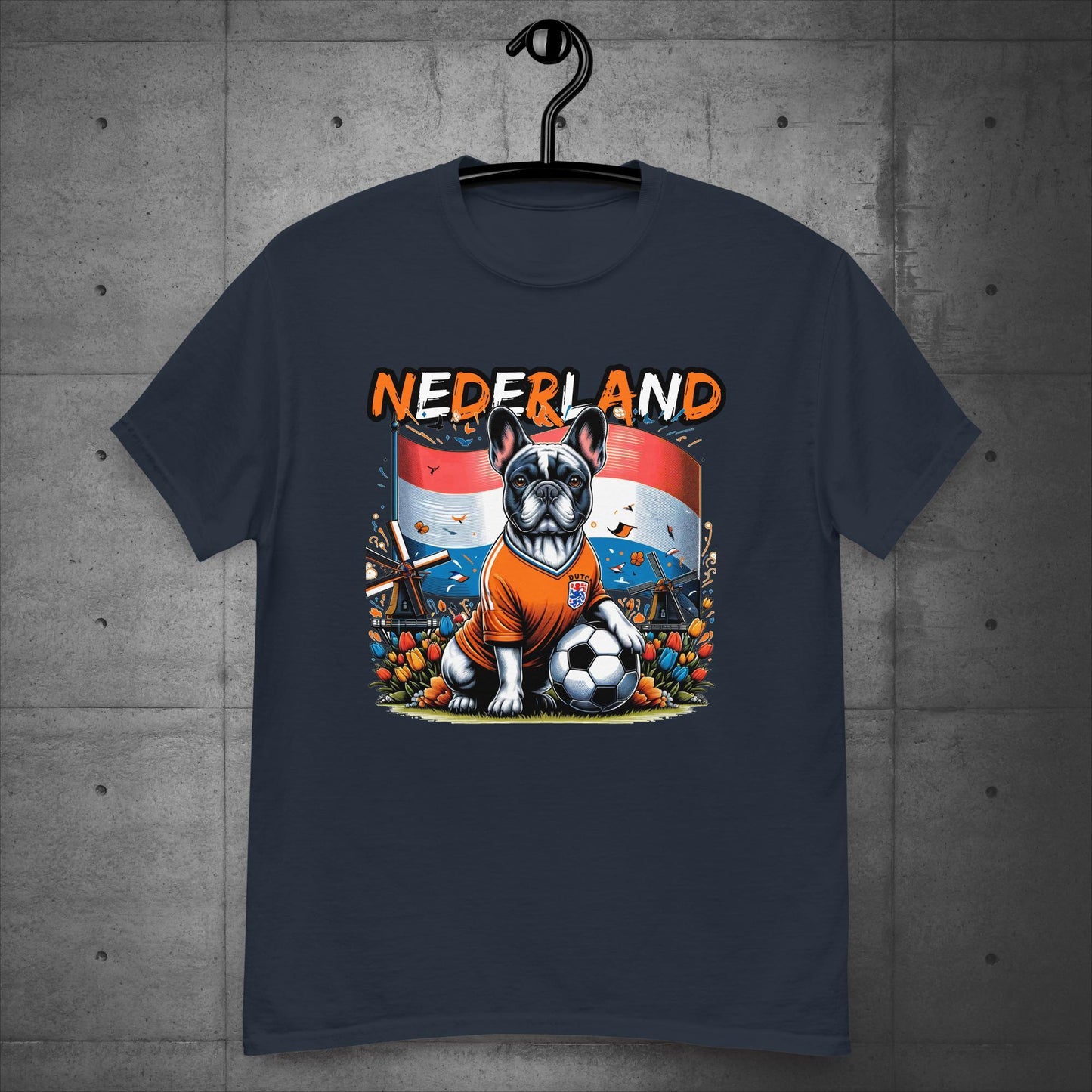 Frenchie Nederland Football Fan - Unisex T-Shirt - Frenchie Emporium