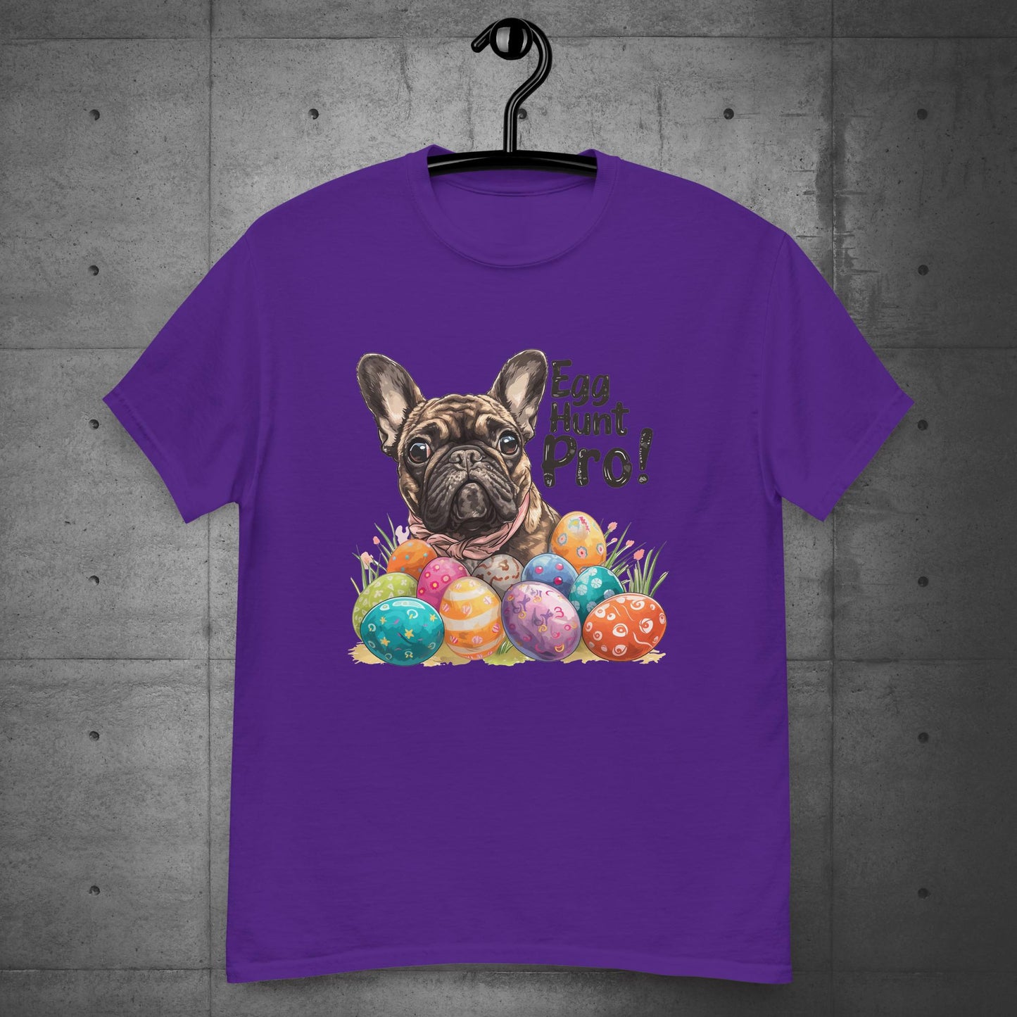 "Egg Hunt Pro!" French Bulldog - Unisex T-shirt