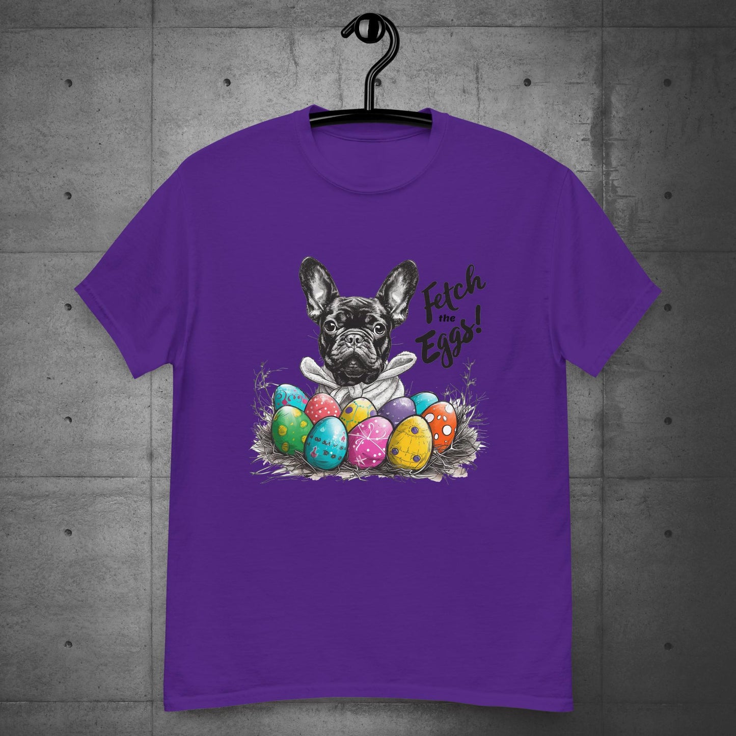 French Bulldog Fetch the Eggs Unisex T-Shirt - Frenchie Emporium