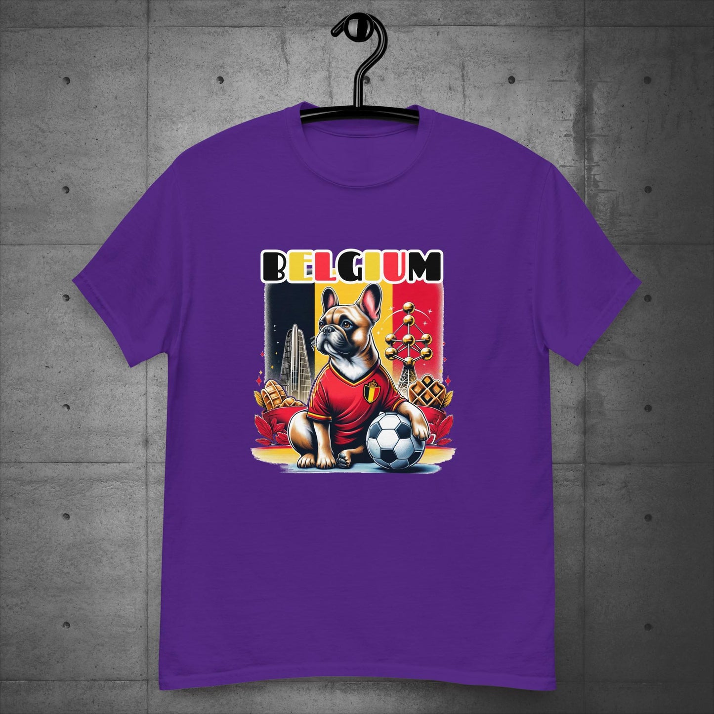 Frenchie Belgium Football Fan - Unisex T-Shirt - Frenchie Emporium