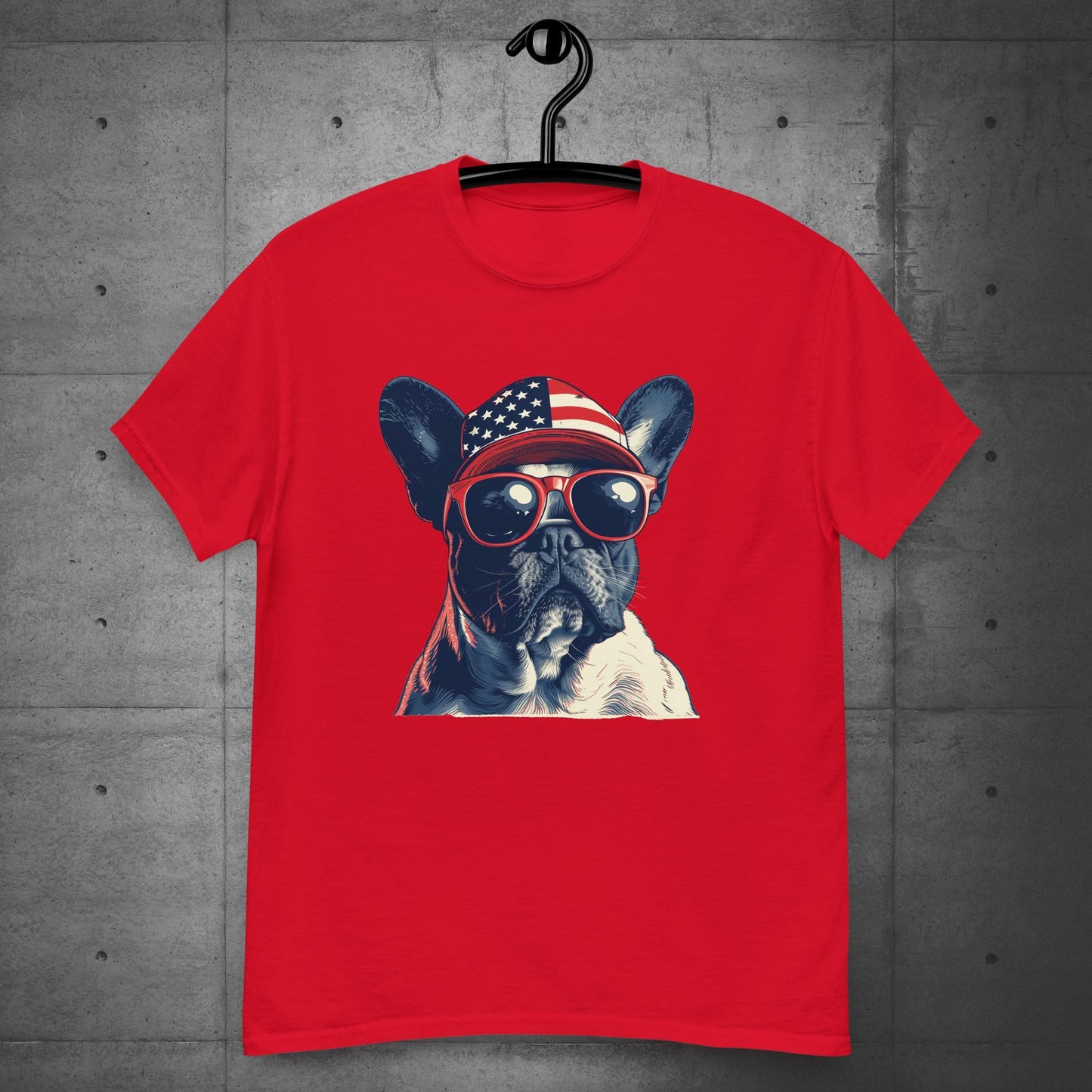 Frenchie Unisex T-shirt- Pride of America - Frenchie Emporium