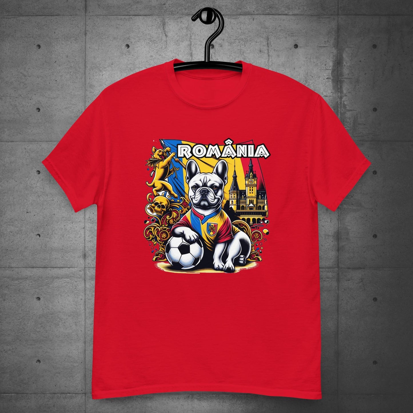 Frenchie Romanian Football Unisex T-Shirt! - Frenchie Emporium