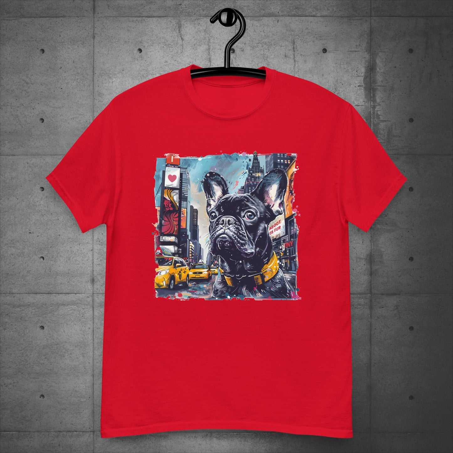 Dynamic Times Square Frenchie - Unisex T-shirt - Frenchie Emporium