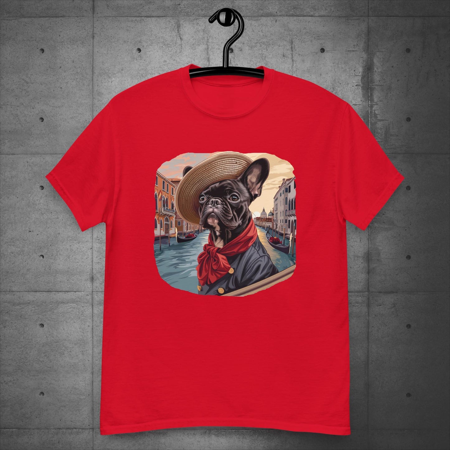 Frenchie Gondolier in Venice - Unisex T-Shirt - Frenchie Emporium