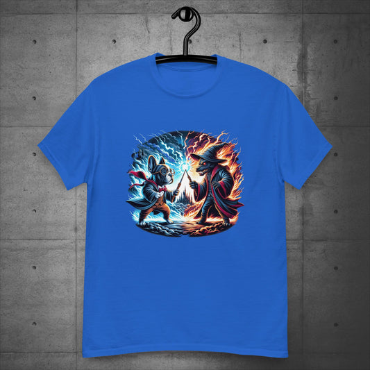 Unisex French Bulldog "Wizarding Duel" T-Shirt - Frenchie Emporium