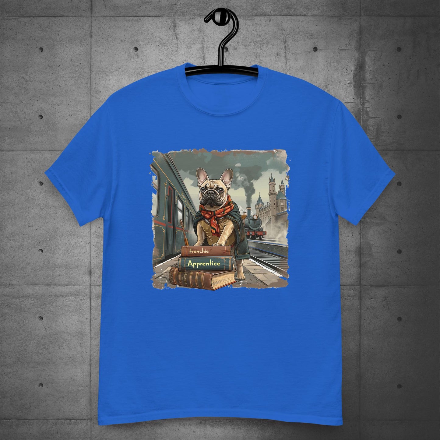 Unisex French Bulldog "Train to Wizardry" T-Shirt - Frenchie Emporium