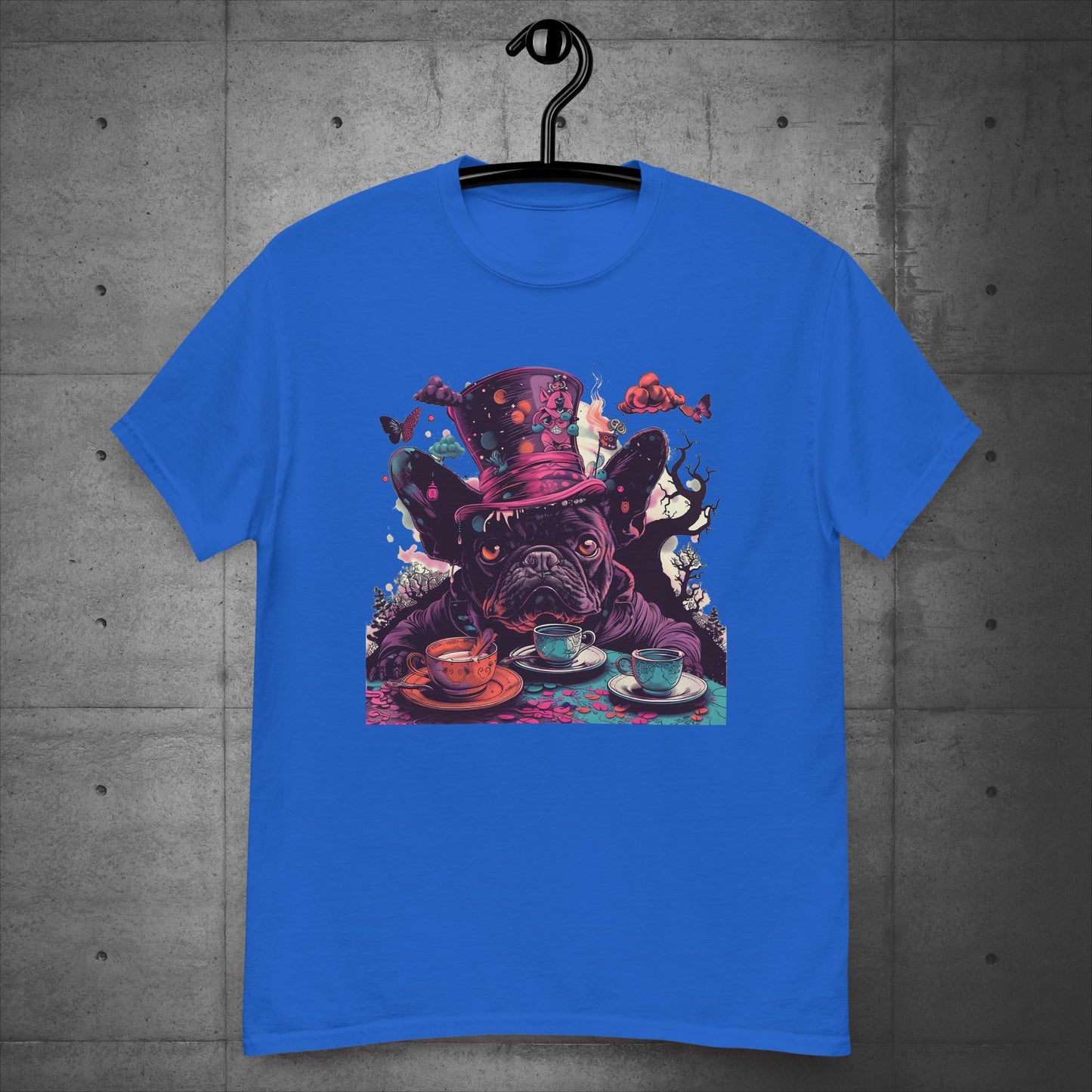 Alice in Wonderland Frenchie Tea Party - Unisex T-Shirt - Frenchie Emporium