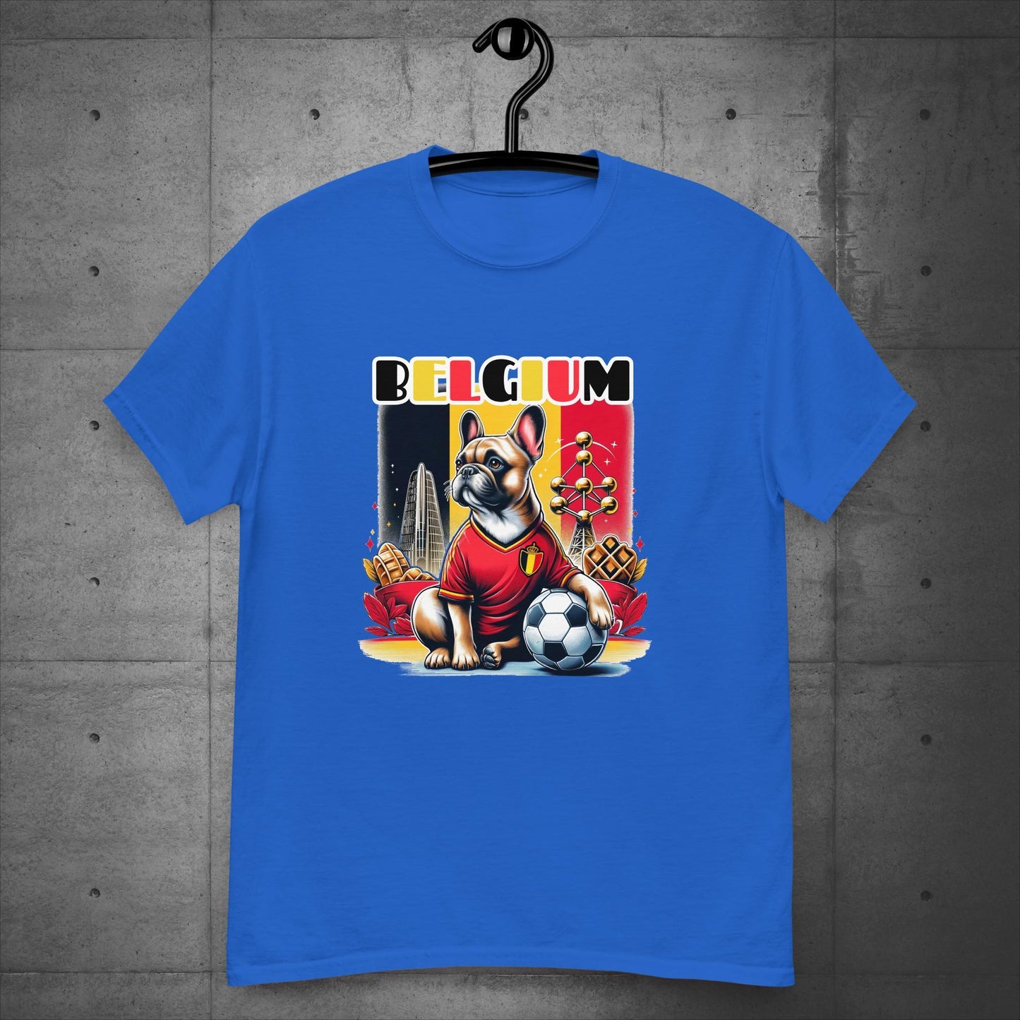 Frenchie Belgium Football Fan - Unisex T-Shirt - Frenchie Emporium