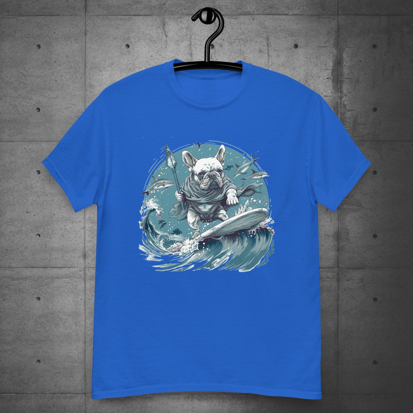 "Surfing Seas" Frenchie - Unisex T-Shirt - Frenchie Emporium