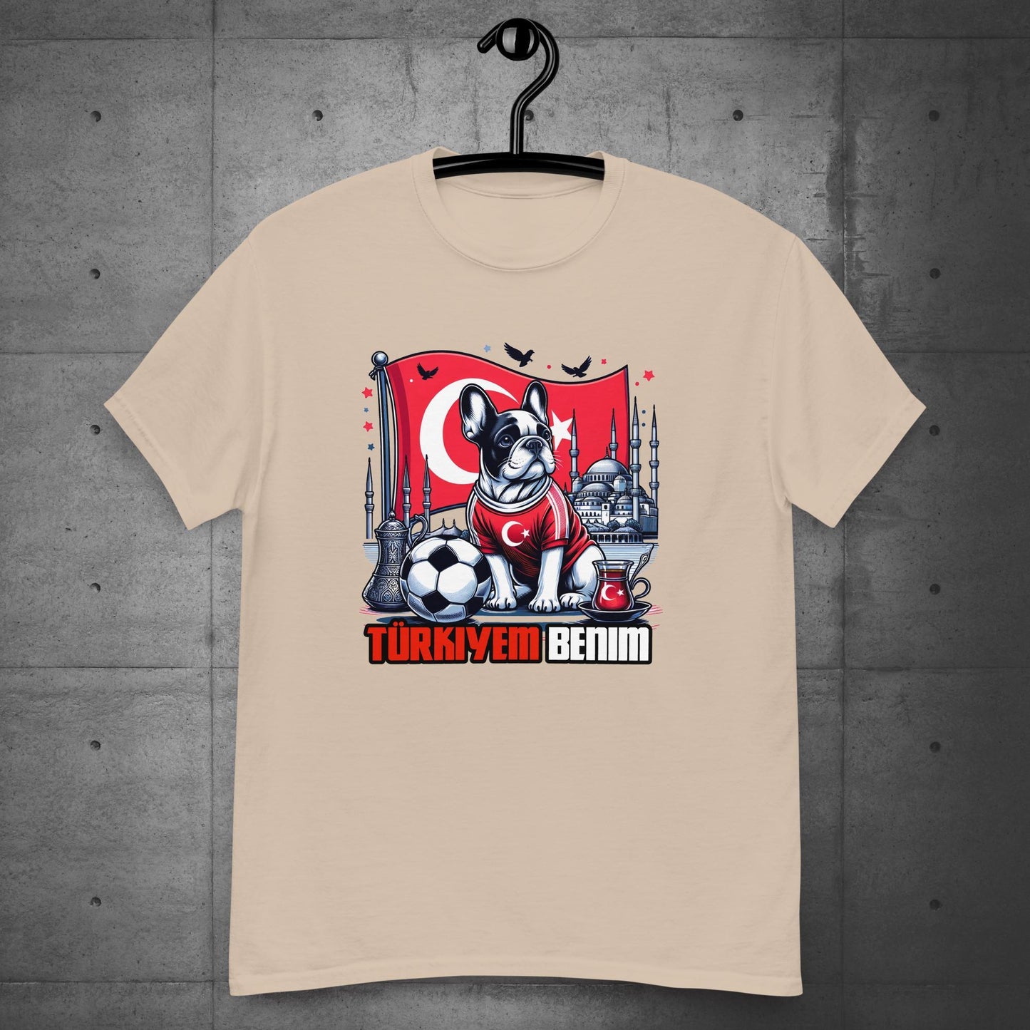 Frenchie Türkiye Football Unisex T-shirt! - Frenchie Emporium