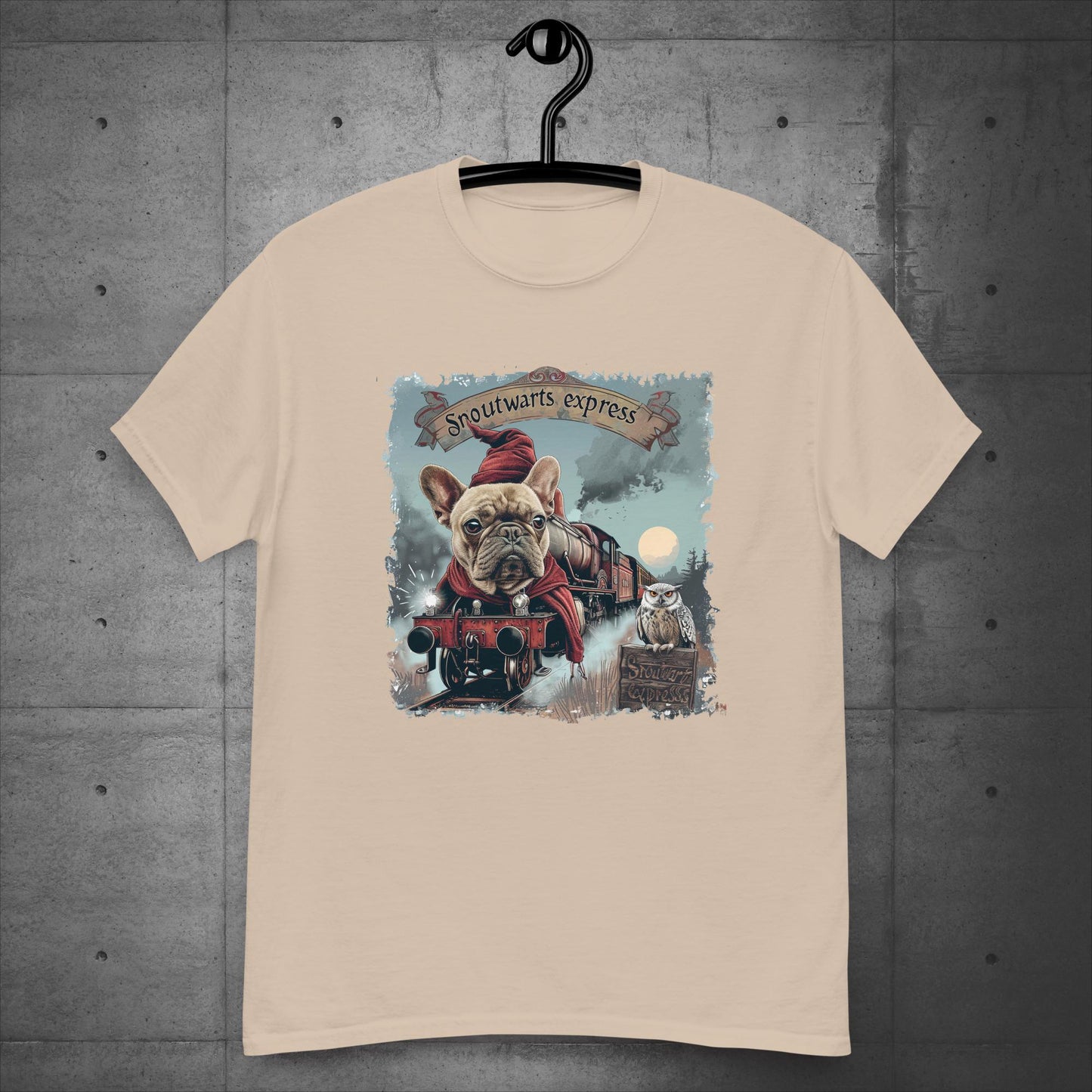 Unisex French Bulldog "Snoutwarts Express" T-Shirt - Frenchie Emporium