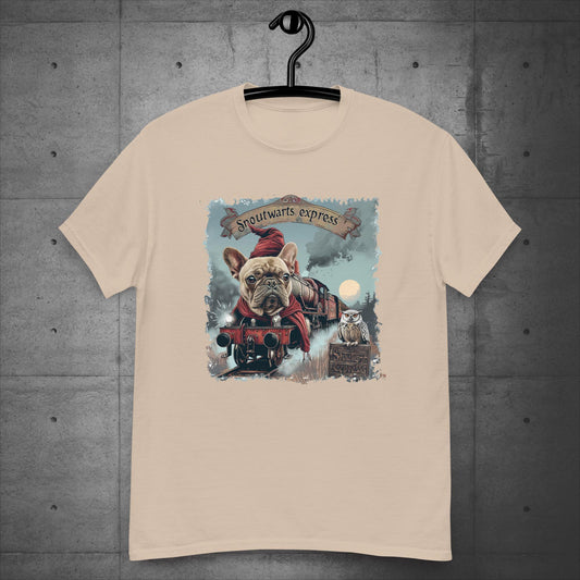 Unisex French Bulldog "Snoutwarts Express" T-Shirt - Frenchie Emporium