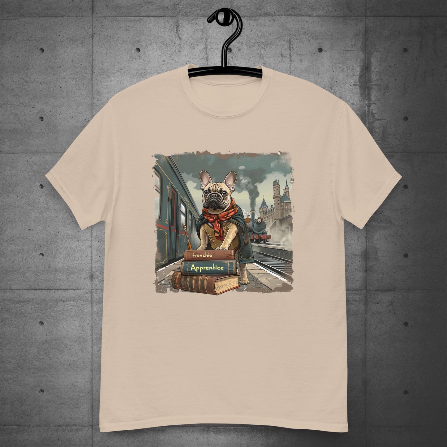 Unisex French Bulldog "Train to Wizardry" T-Shirt - Frenchie Emporium