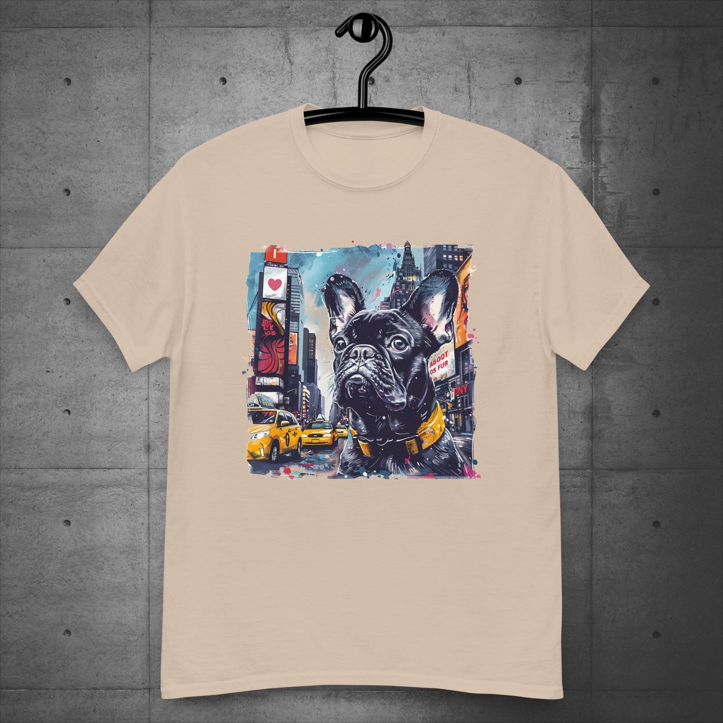 Dynamic Times Square Frenchie - Unisex T-shirt - Frenchie Emporium