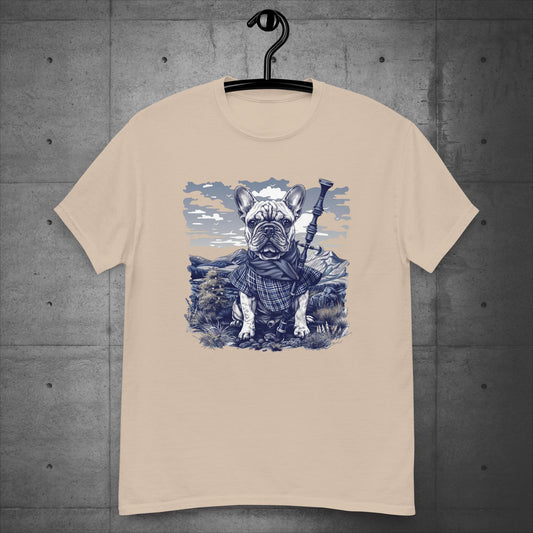 Tartan Highland Frenchie - Unisex T-Shirt