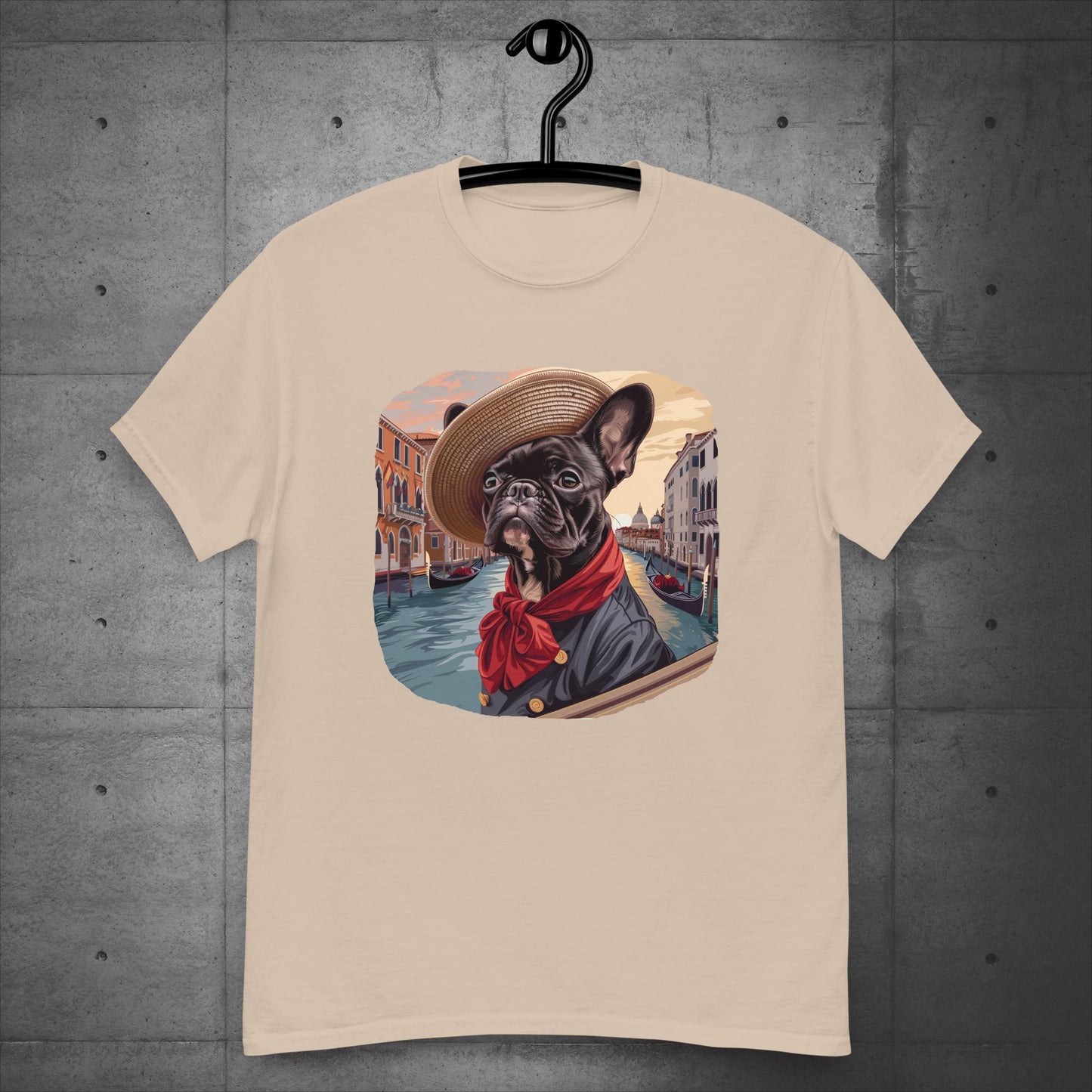 Frenchie Gondolier in Venice - Unisex T-Shirt - Frenchie Emporium