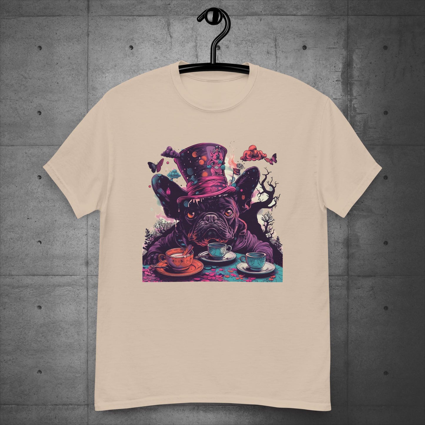 Alice in Wonderland Frenchie Tea Party - Unisex T-Shirt - Frenchie Emporium