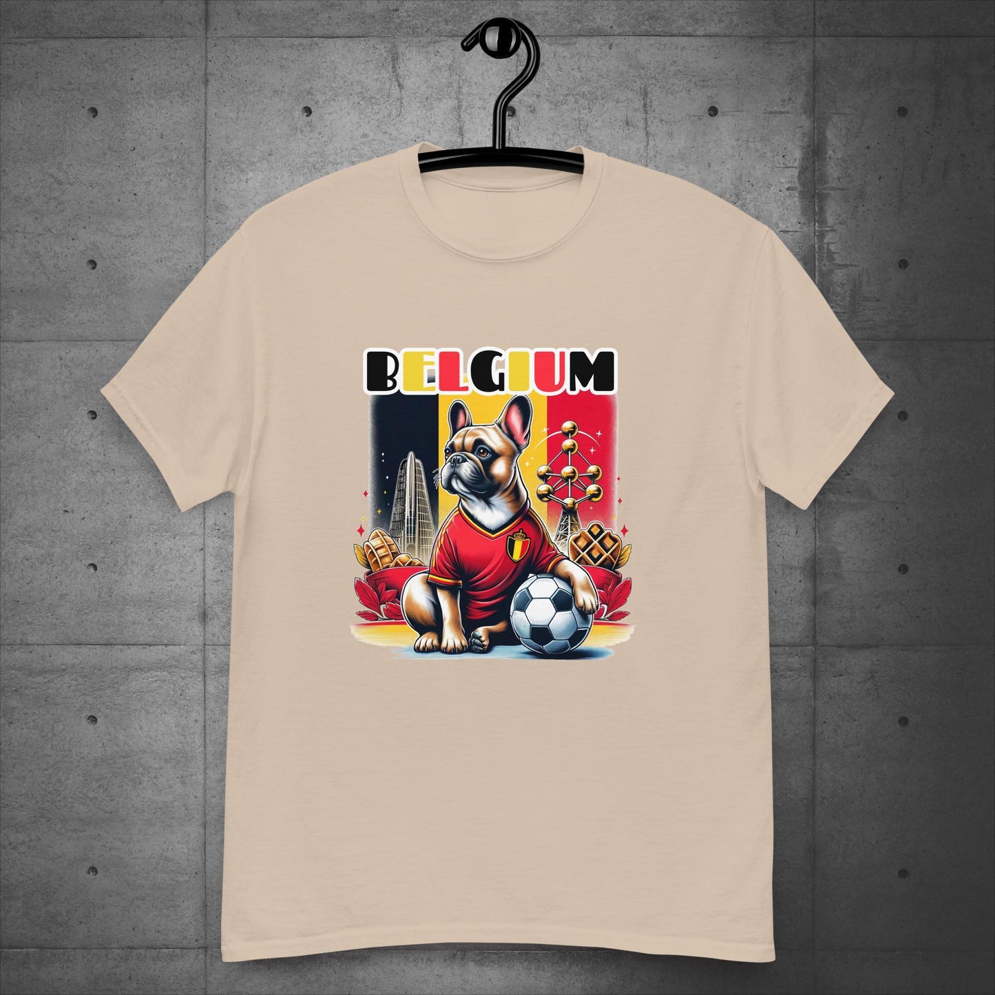 Frenchie Belgium Football Fan - Unisex T-Shirt - Frenchie Emporium