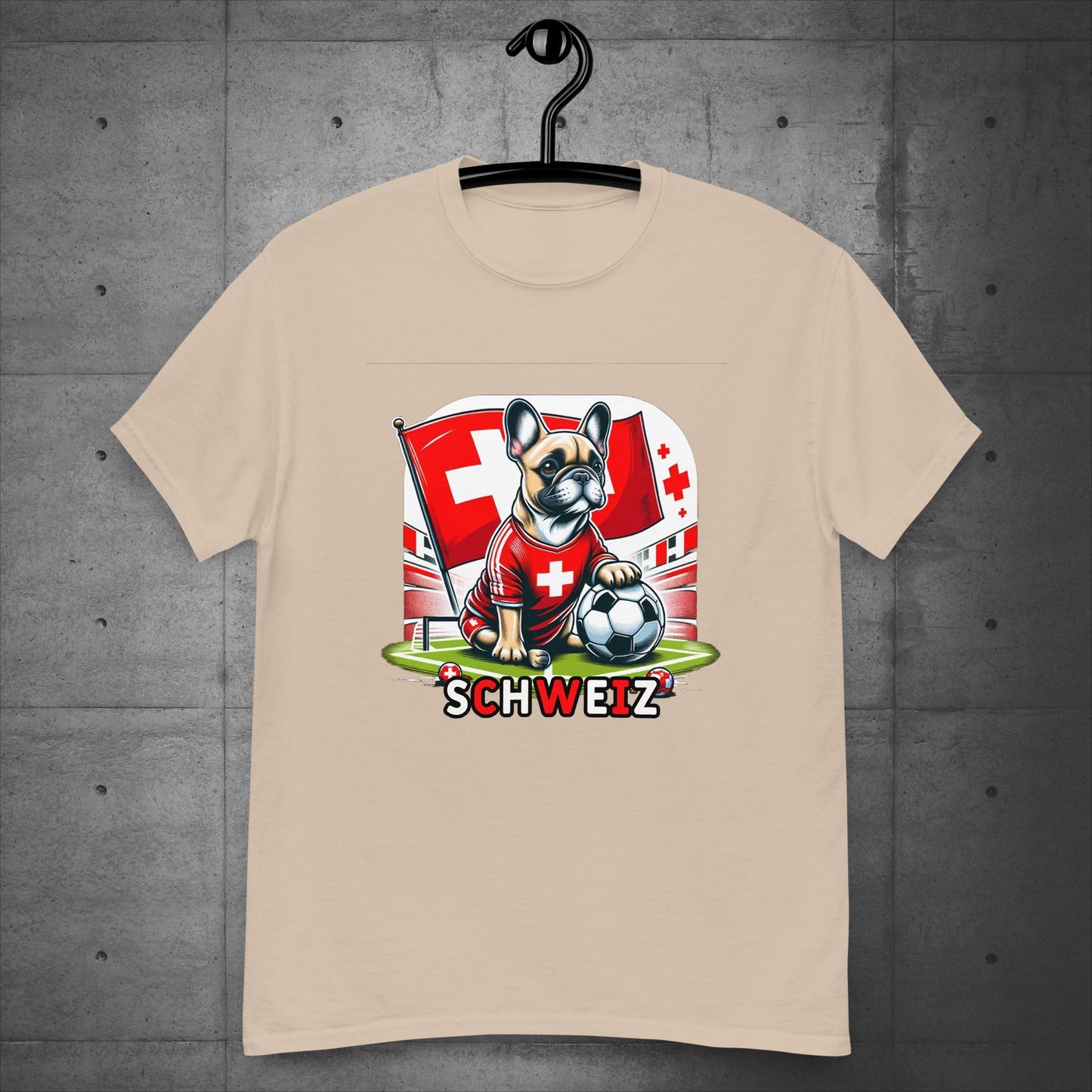 Frenchie Schweiz Football Fan - Unisex T-Shirt - Frenchie Emporium