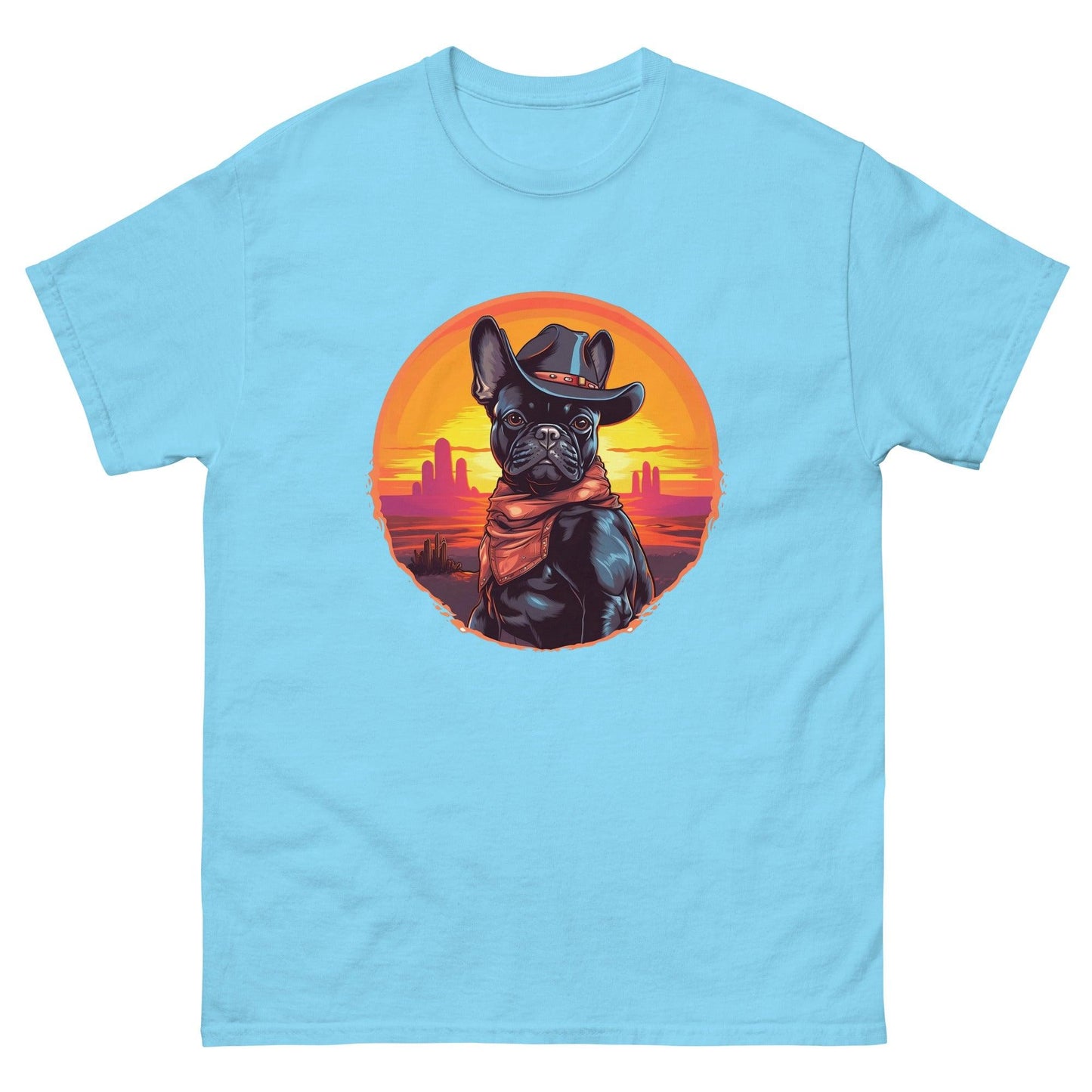 Wild West Cowboy Style Frenchie T-shirt - Frenchie Emporium