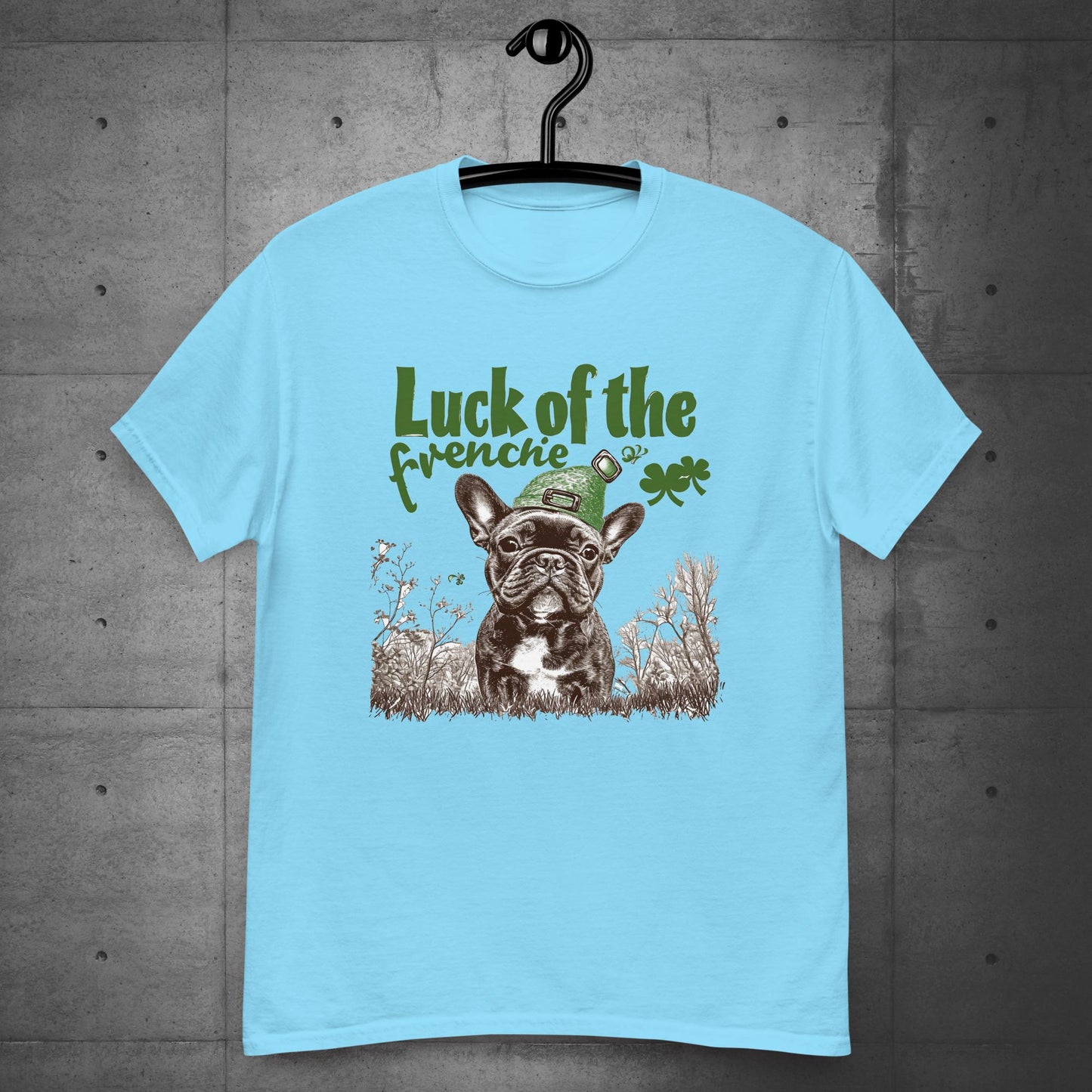 Luck of the Paw-rish Frenchie Unisex T-shirt