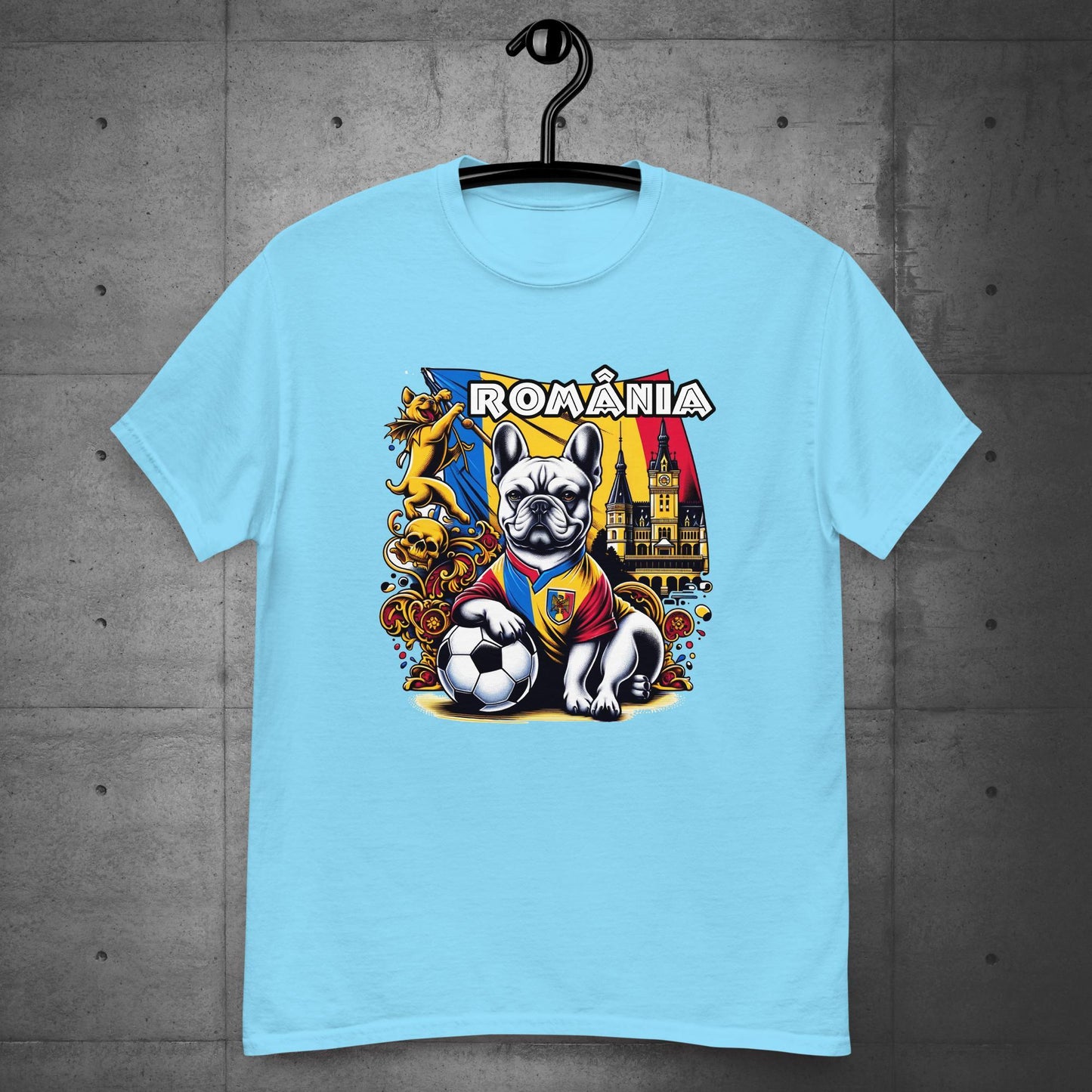 Frenchie Romanian Football Unisex T-Shirt! - Frenchie Emporium