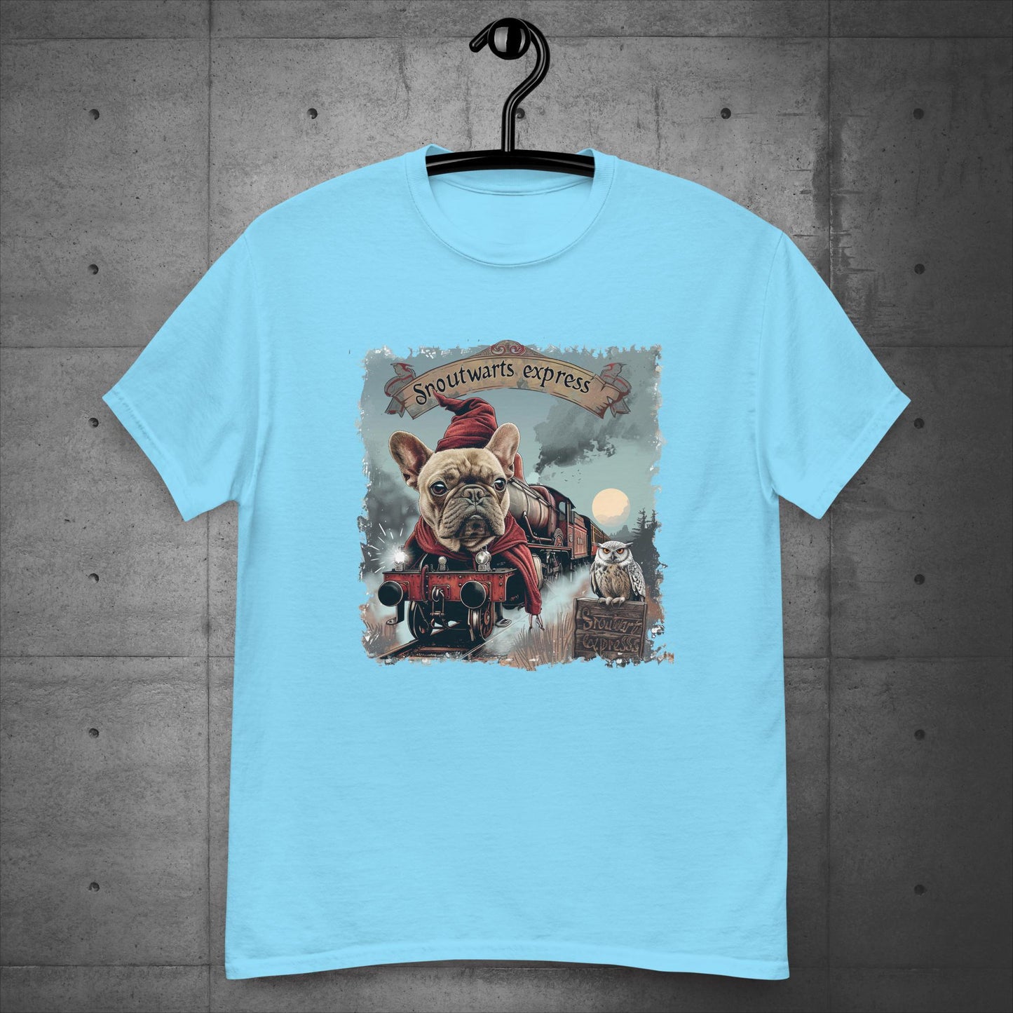 Unisex French Bulldog "Snoutwarts Express" T-Shirt - Frenchie Emporium