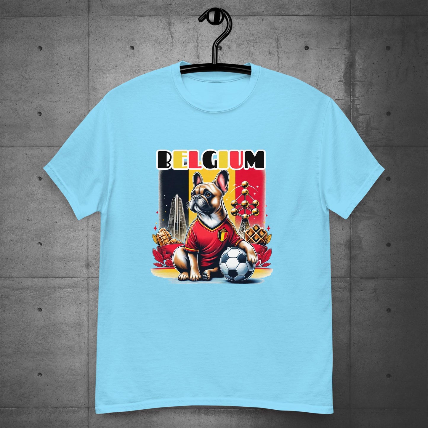 Frenchie Belgium Football Fan - Unisex T-Shirt - Frenchie Emporium