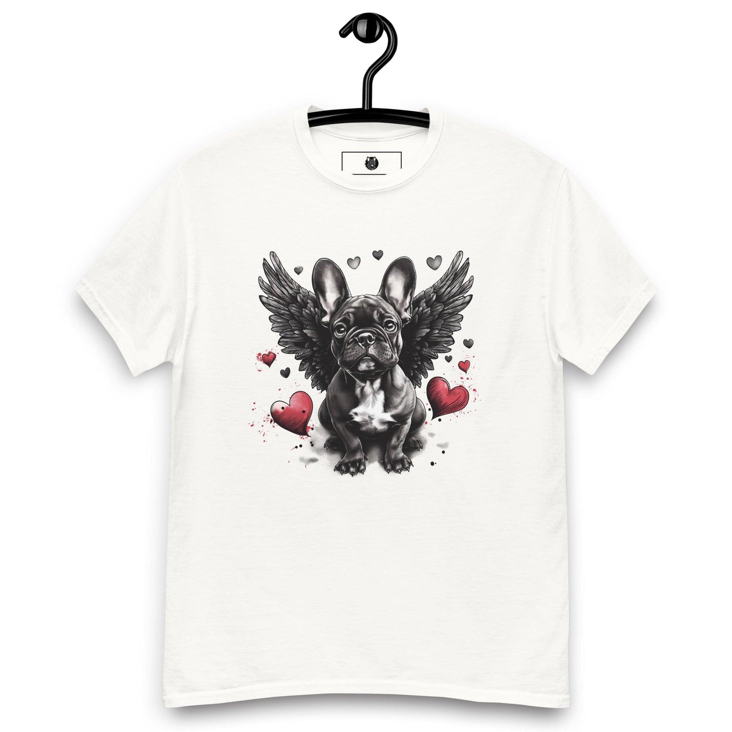 "Heavenly Hearts Frenchie" Unisex T-Shirt - Frenchie Emporium