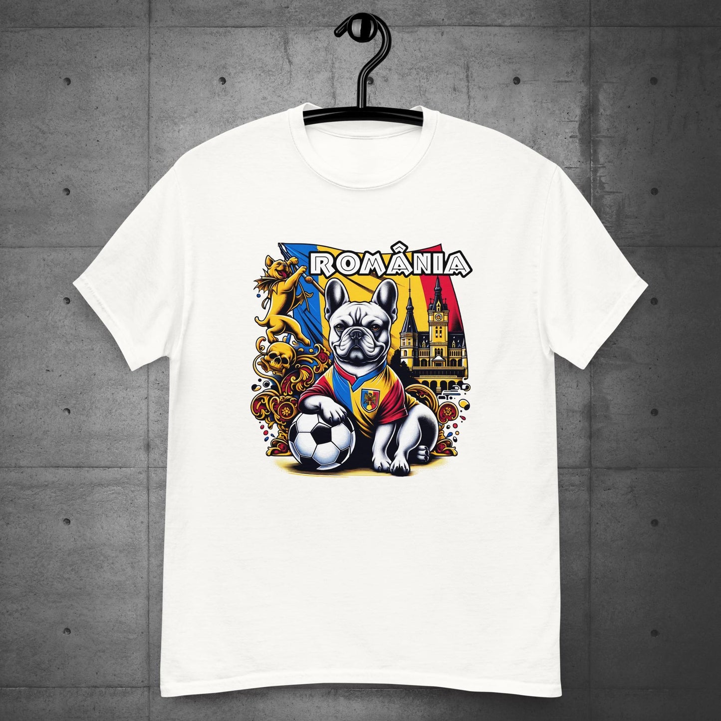Frenchie Romanian Football Unisex T-Shirt! - Frenchie Emporium