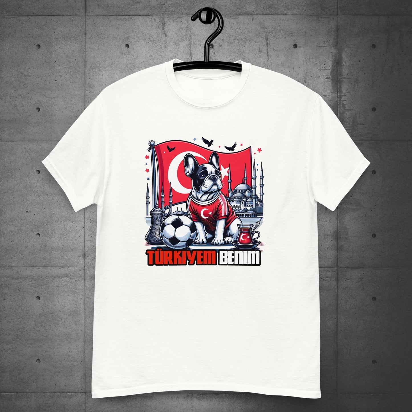 Frenchie Türkiye Football Unisex T-shirt! - Frenchie Emporium