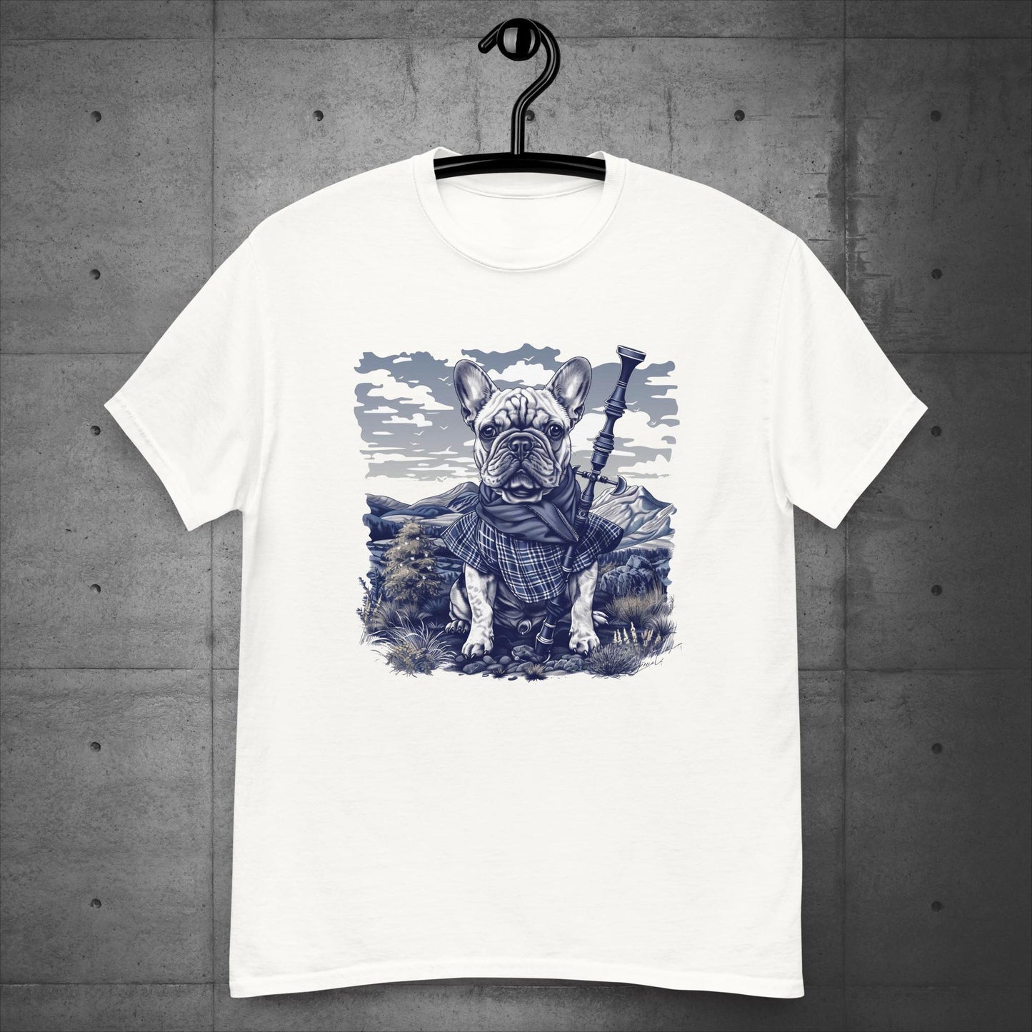 Tartan Highland Frenchie - Unisex T-Shirt - Frenchie Emporium