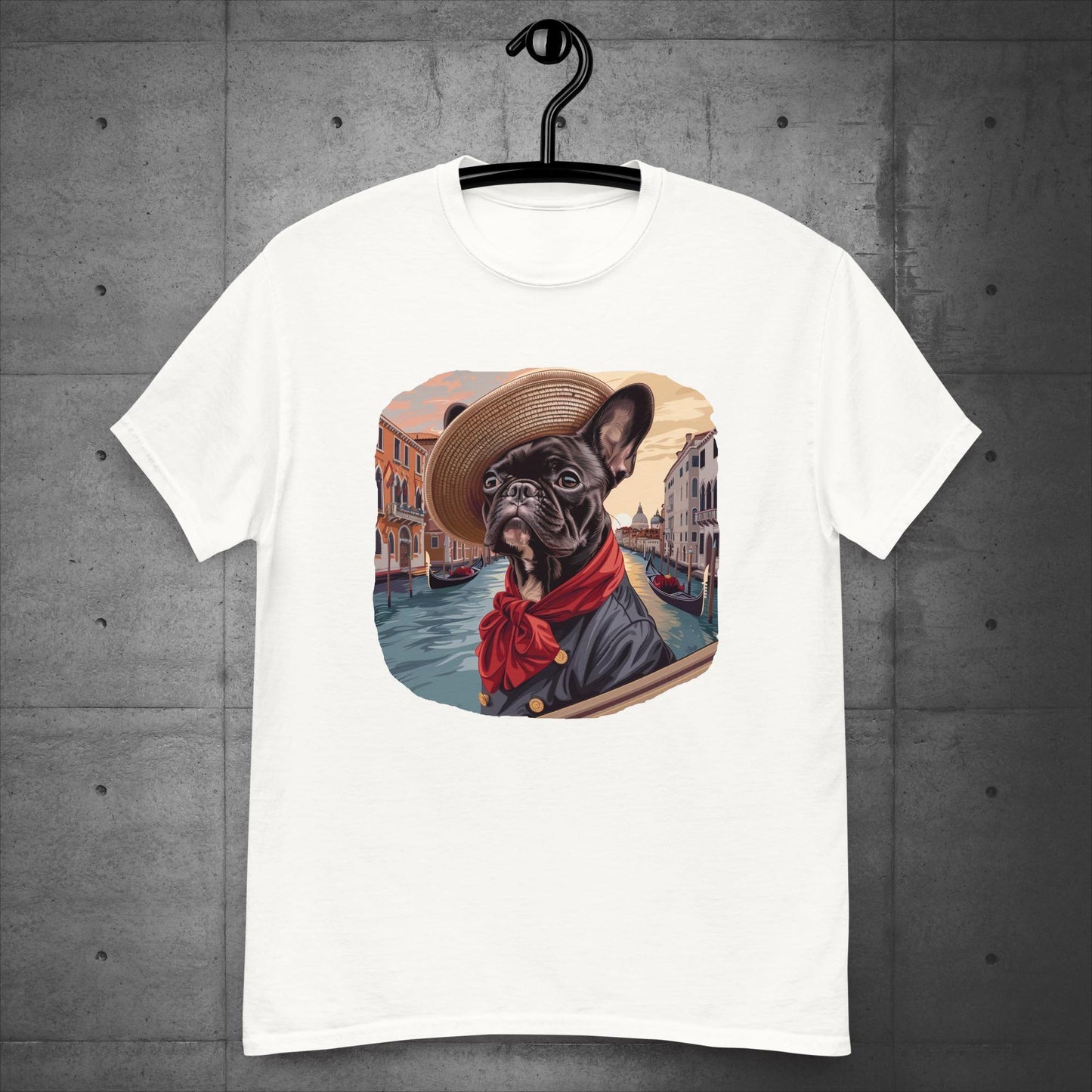 Frenchie Gondolier in Venice - Unisex T-Shirt - Frenchie Emporium