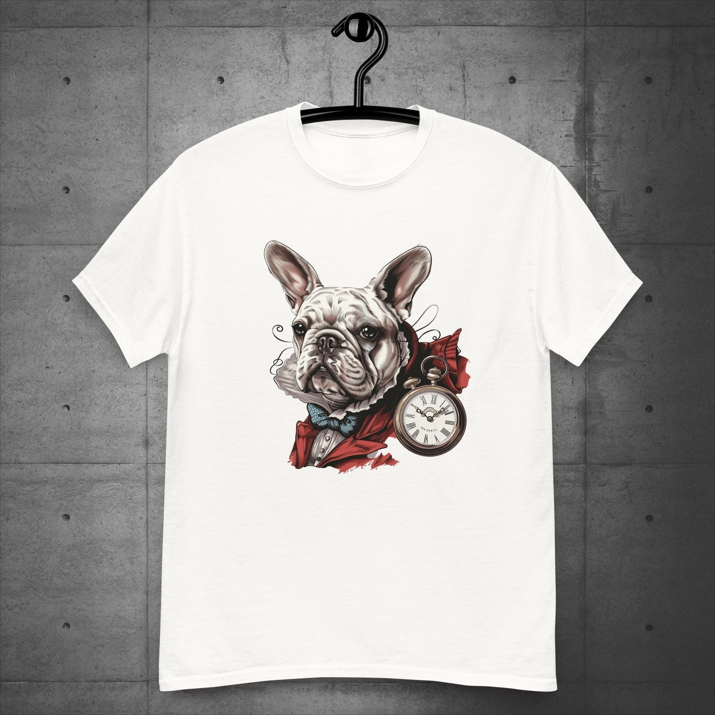 Alice in Wonderland White Rabbit Frenchie - Unisex T-Shirt - Frenchie Emporium