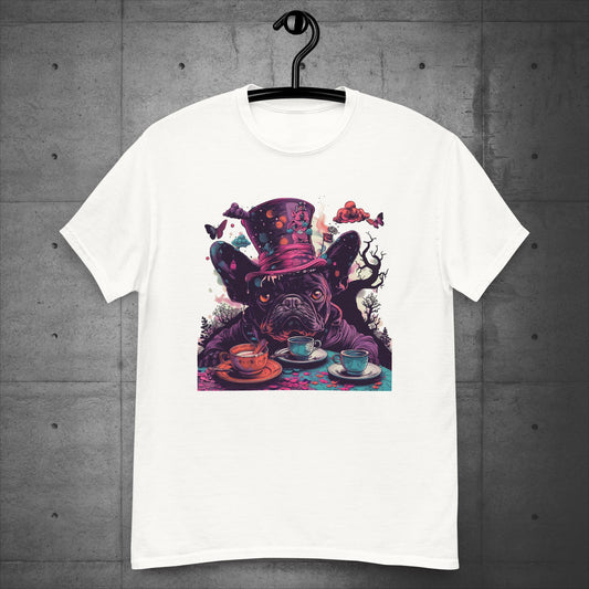 Alice in Wonderland Frenchie Tea Party - Unisex T-Shirt - Frenchie Emporium
