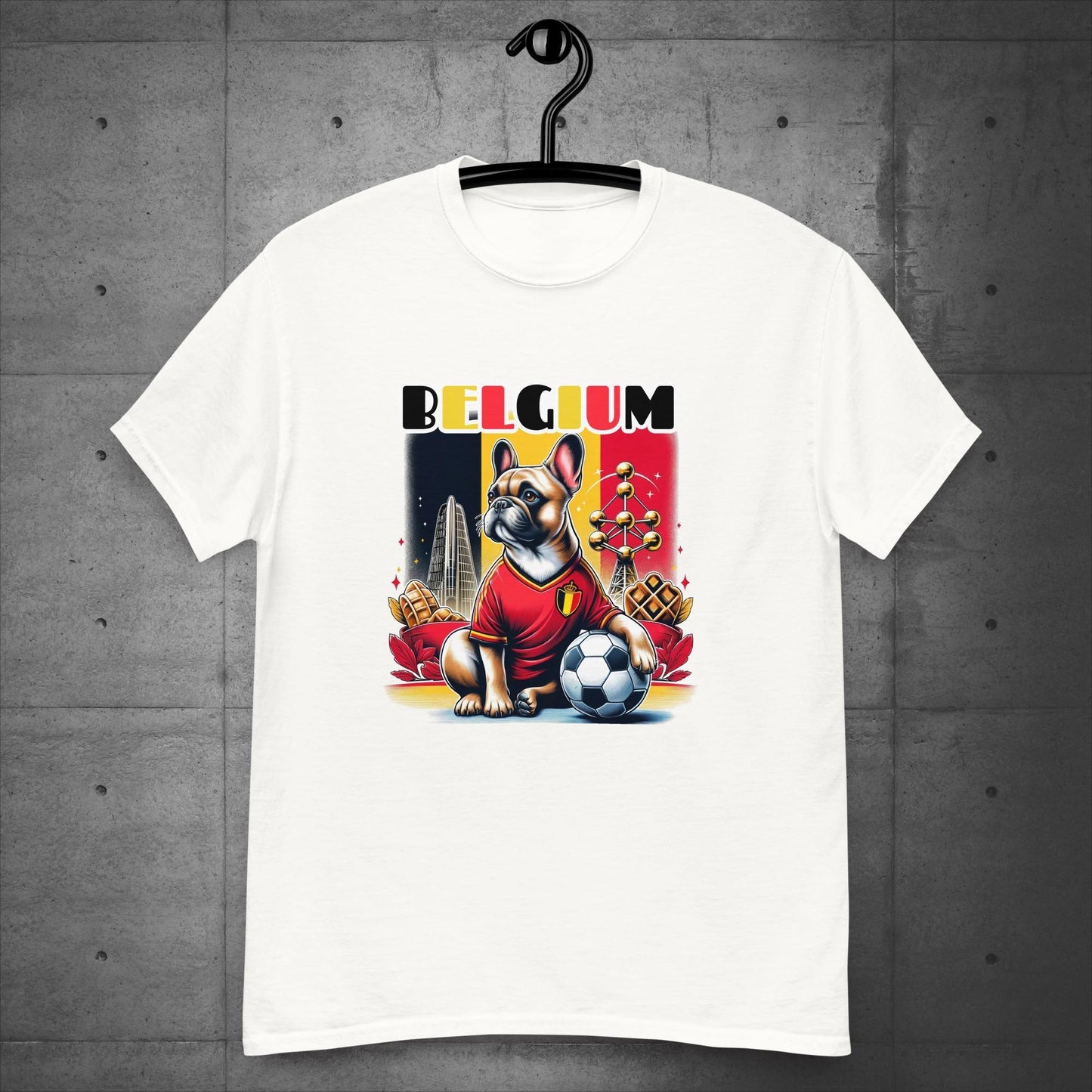 Frenchie Belgium Football Fan - Unisex T-Shirt - Frenchie Emporium