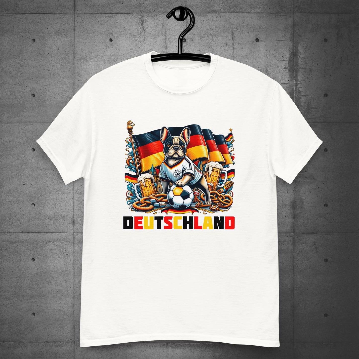 Frenchie Deutschland Football Fan - Unisex T-Shirt - Frenchie Emporium
