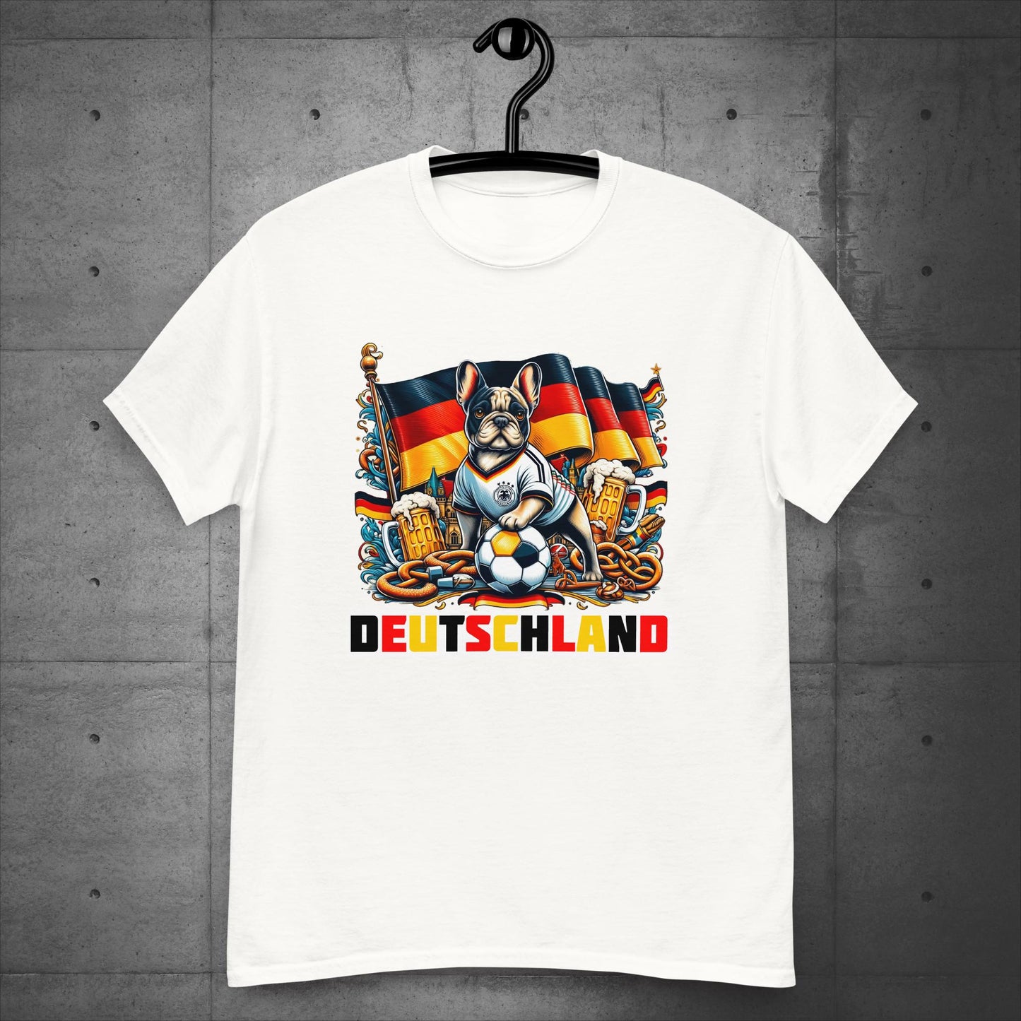 Frenchie Deutschland Football Fan - Unisex T-Shirt