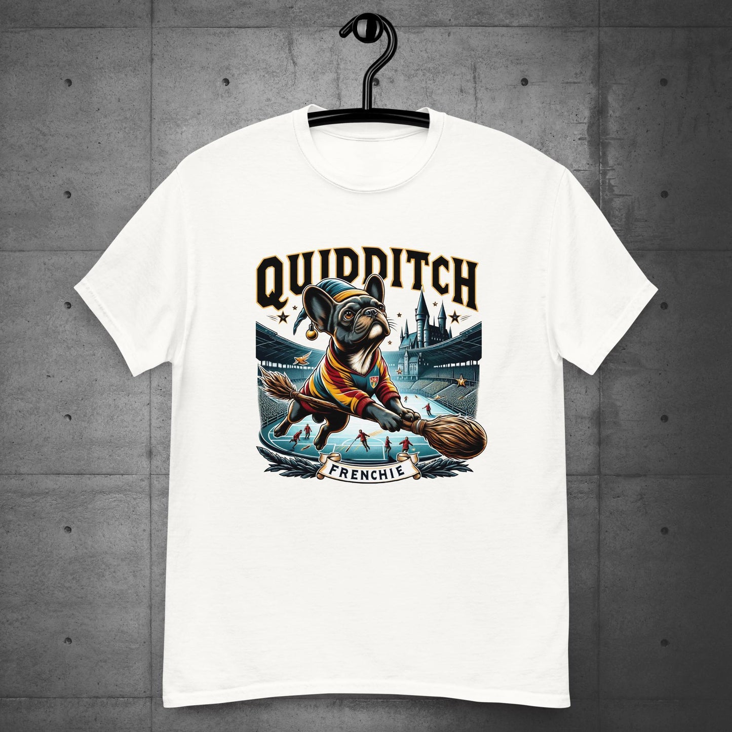 Unisex "Quidditch Frenchie" T-Shirt - Frenchie Emporium
