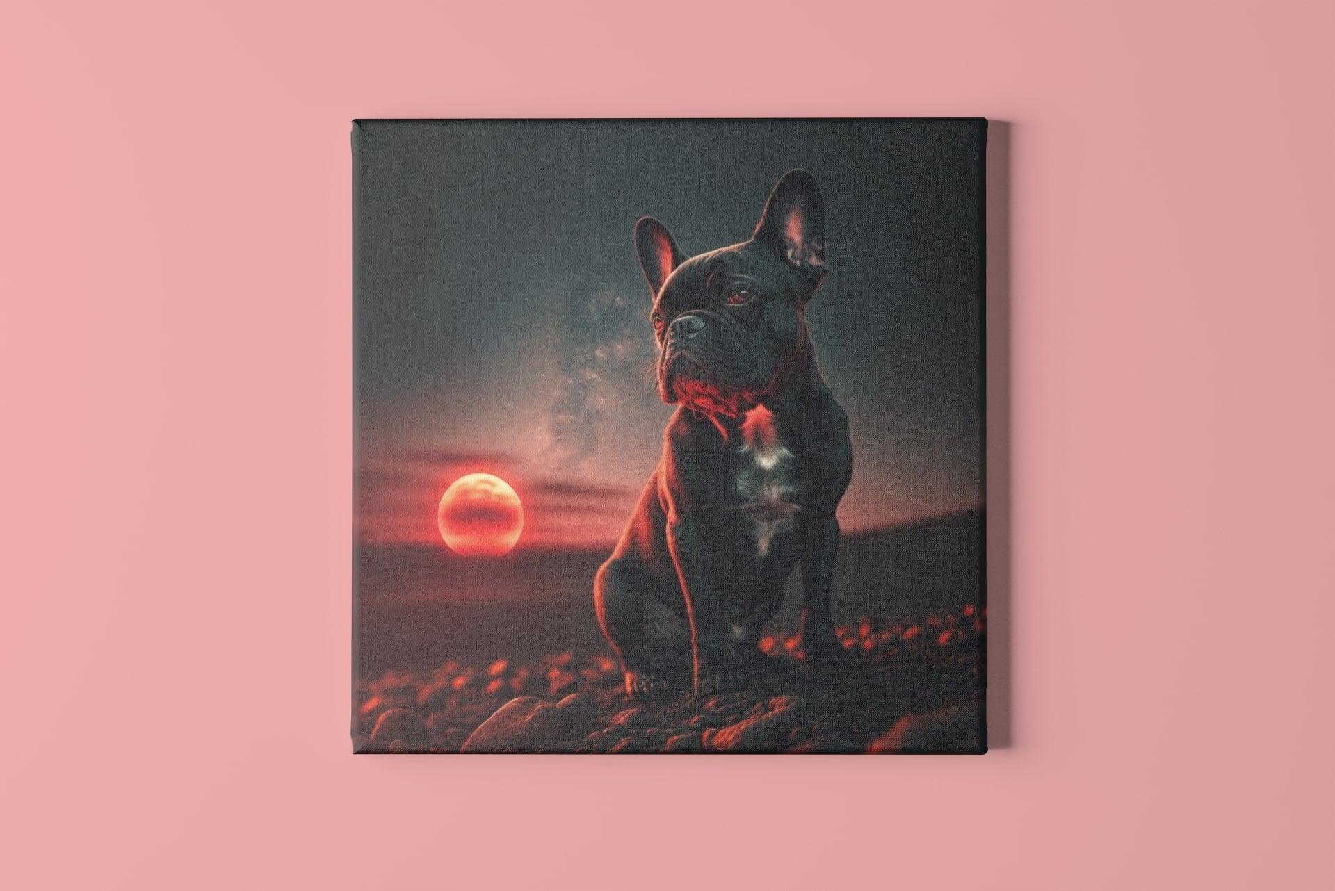 Frenchie Twilight Canvas - Frenchie Emporium