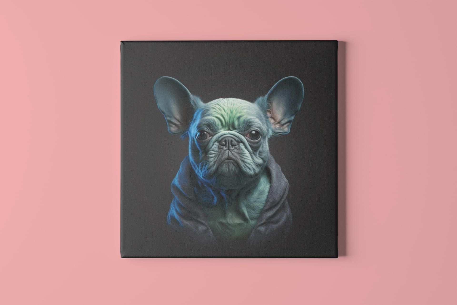 Yoda Frenchie Canvas - Frenchie Emporium